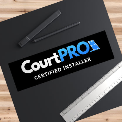 CourtPRO Certified Installer Bumper Sticker — Professional Installer Decal
