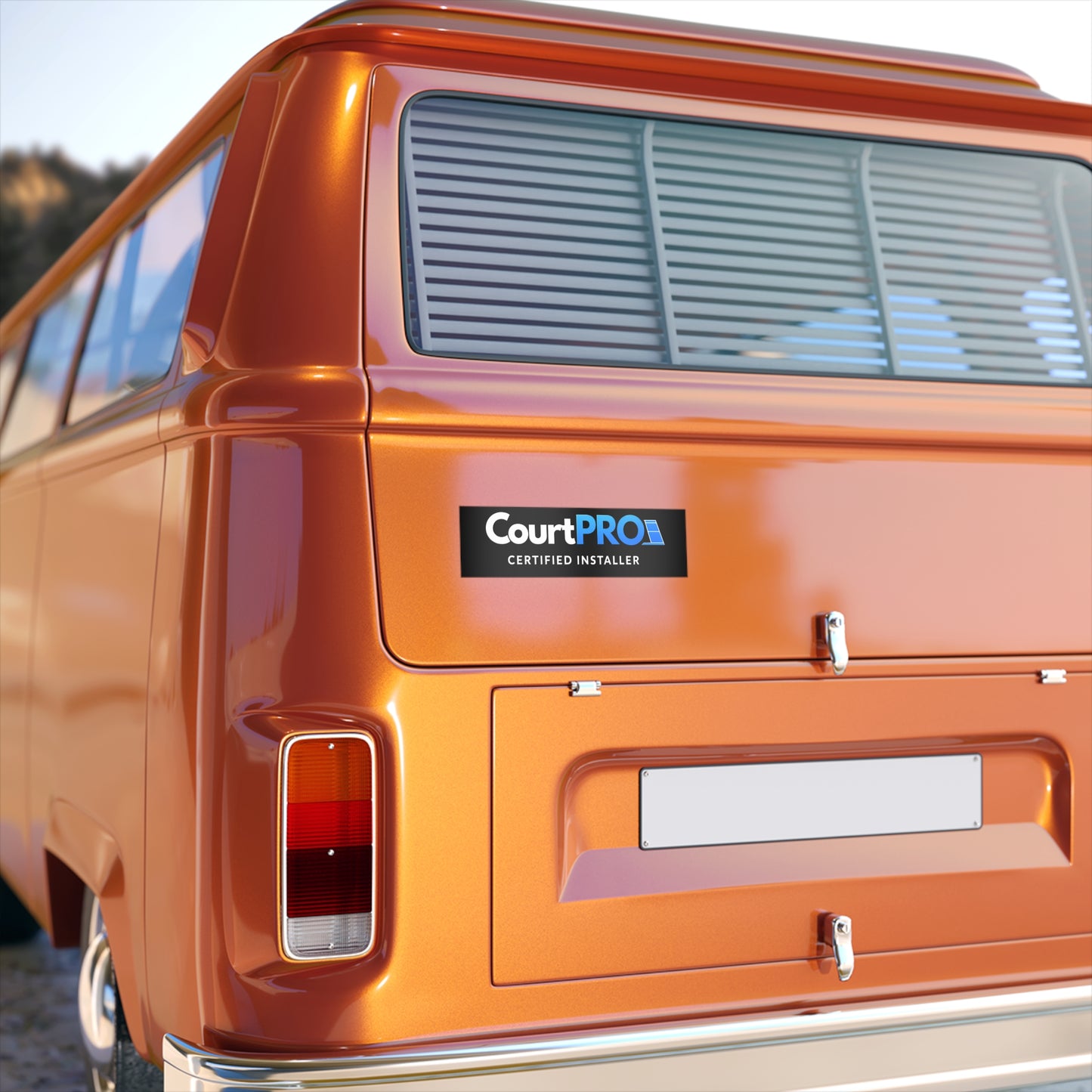 CourtPRO Certified Installer Bumper Sticker — Professional Installer Decal