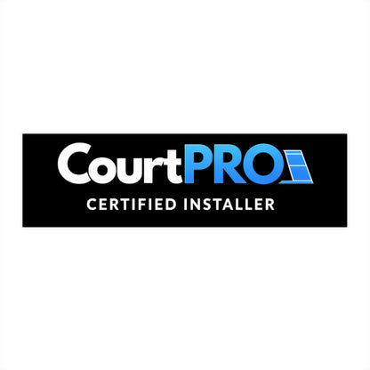 CourtPRO Certified Installer Bumper Sticker — Professional Installer Decal